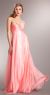 Main image of Strapless Shirred Long Formal Prom Dress with Rhinestones